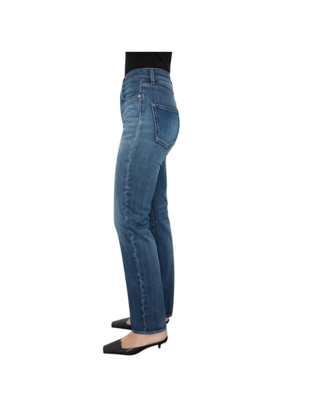 NWT Toteme regular fit slim straight dark vintage wash jeans 24 x 30